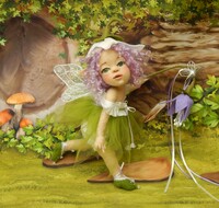 Nadel gefilzte Elfen Puppen  Blumen Fee Taria, 2...
