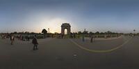 Panorama:<br>Das India Gate (All India War Memorial) in Delhi