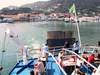 Ischia, Ausfahrt aus dem Hafen Fähre Ischia-Neapel